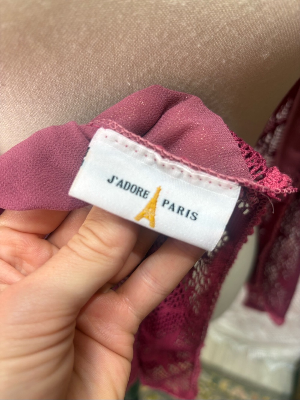 J’Adore Paris Silk/Cotton/Polyester Blend Mix Media Scarf - Picture 8 of 9